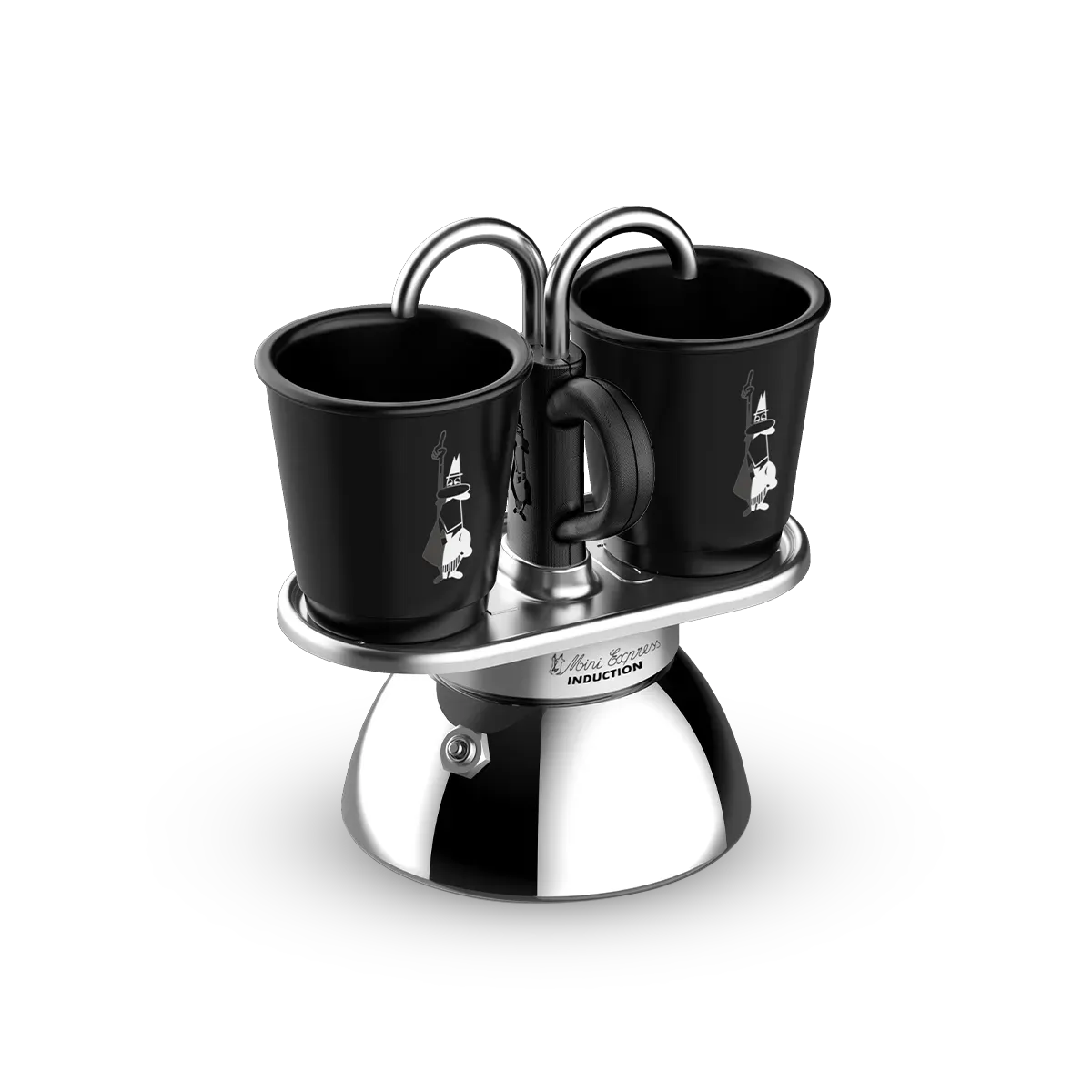 BIALETTI – Mini Induction Espresso 2‑Cup Percolator – Black BIALETTI – Mini Induction Espresso 2‑Cup Percolator – Black