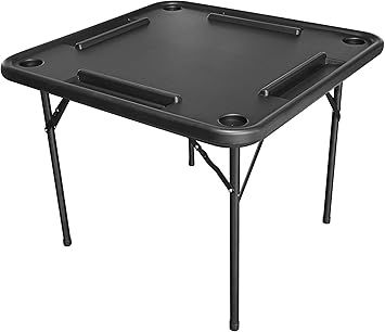 BENE CASA – 38 BENE CASA – 38" Professional Domino and Game Table with Folding Legs – Black