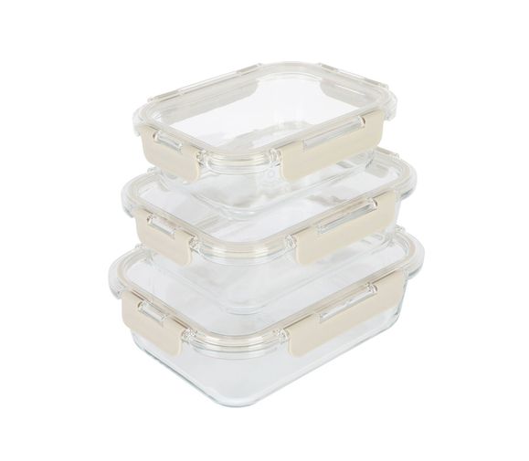 BRENTMORE – 6‑Piece Assorted Glass Container Set