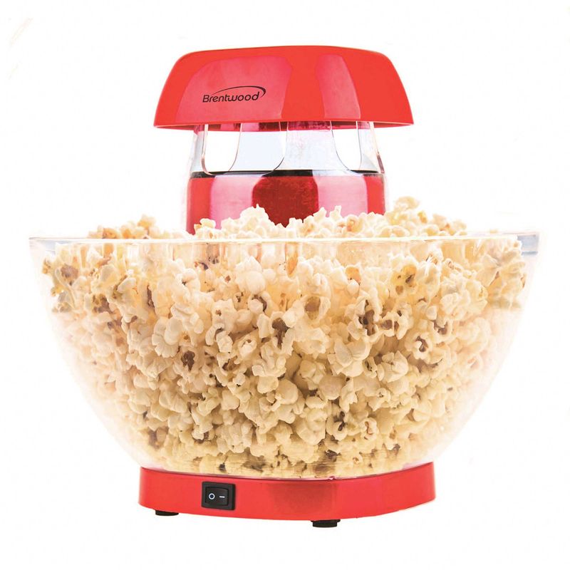 BRENTWOOD – Jumbo 24-Cup Hot Air Popcorn Maker – Red