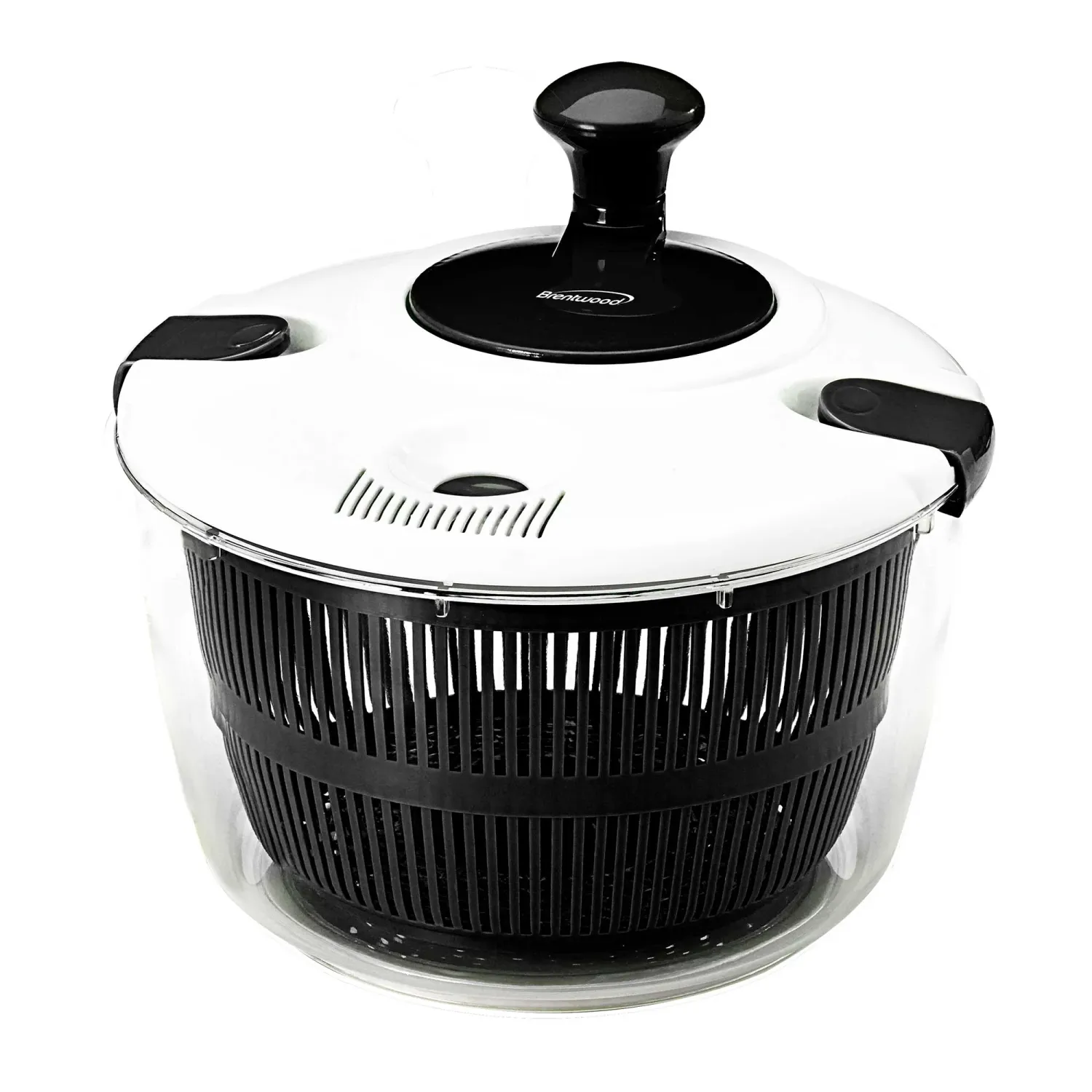 BRENTWOOD – Salad Spinner with 5-Quart Serving Bowl – Black