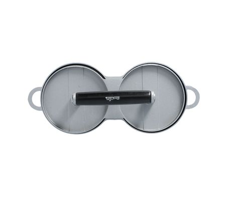 CHAR‑BROIL – Cast Aluminum Double Burger Press – Silver