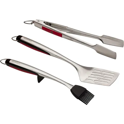 CHAR-BROIL – Comfort-Grip 3-Piece Tool Set – Stainless Steel
