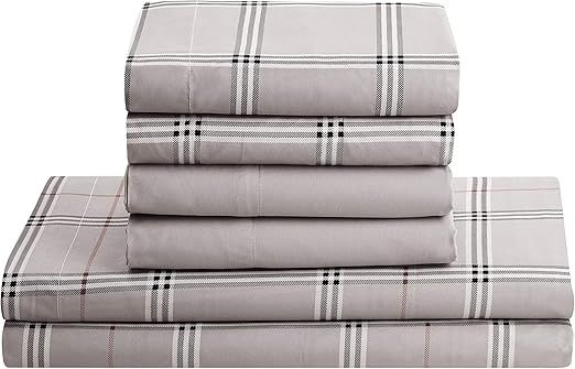 CLARA CLARK – Full Size Burberry Gray Sheet Set – Full