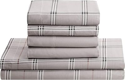 CLARA CLARK – Full Size Burberry Gray Sheet Set – Full