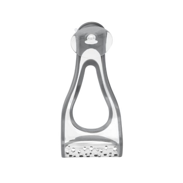 CORA – Suction Sponge & Brush Holder – Gray/Clear