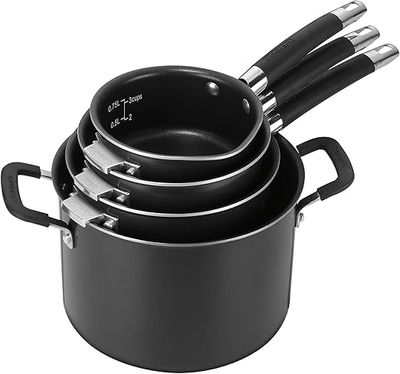 CUISINART – SmartNest 12-Piece Nesting Cookware Set – Aluminum