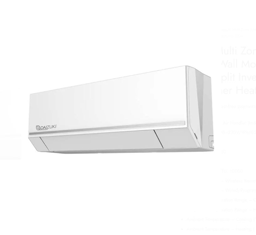 DAIZUKI – 9000BTU Multi-Zone High Wall Indoor Unit – White