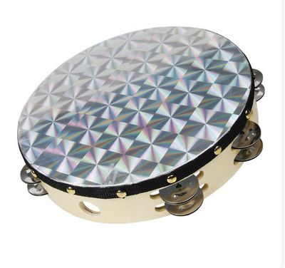ZEBRA – 10" Laser Shinning Tambourine – Prismatic Finish