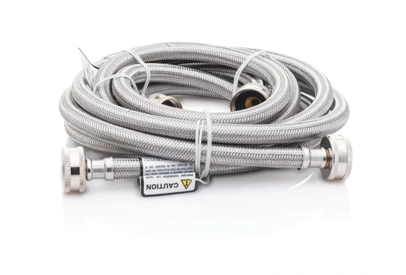 FRIGIDAIRE – 6 ft Stainless Steel Washer Fill Hose – Silver