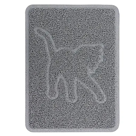 GIBSON – Pet Elements Cat Silhouette Place Mat – Gray