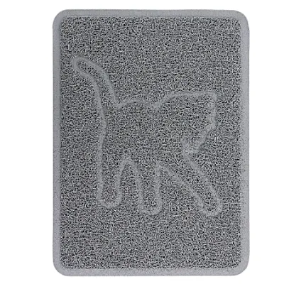 GIBSON – Pet Elements Cat Silhouette Place Mat – Gray