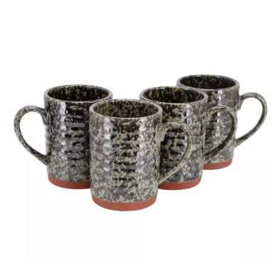 GIBSON HOME – Terra Bella 4-Piece 18.5 oz Assorted Earthenware Mugs