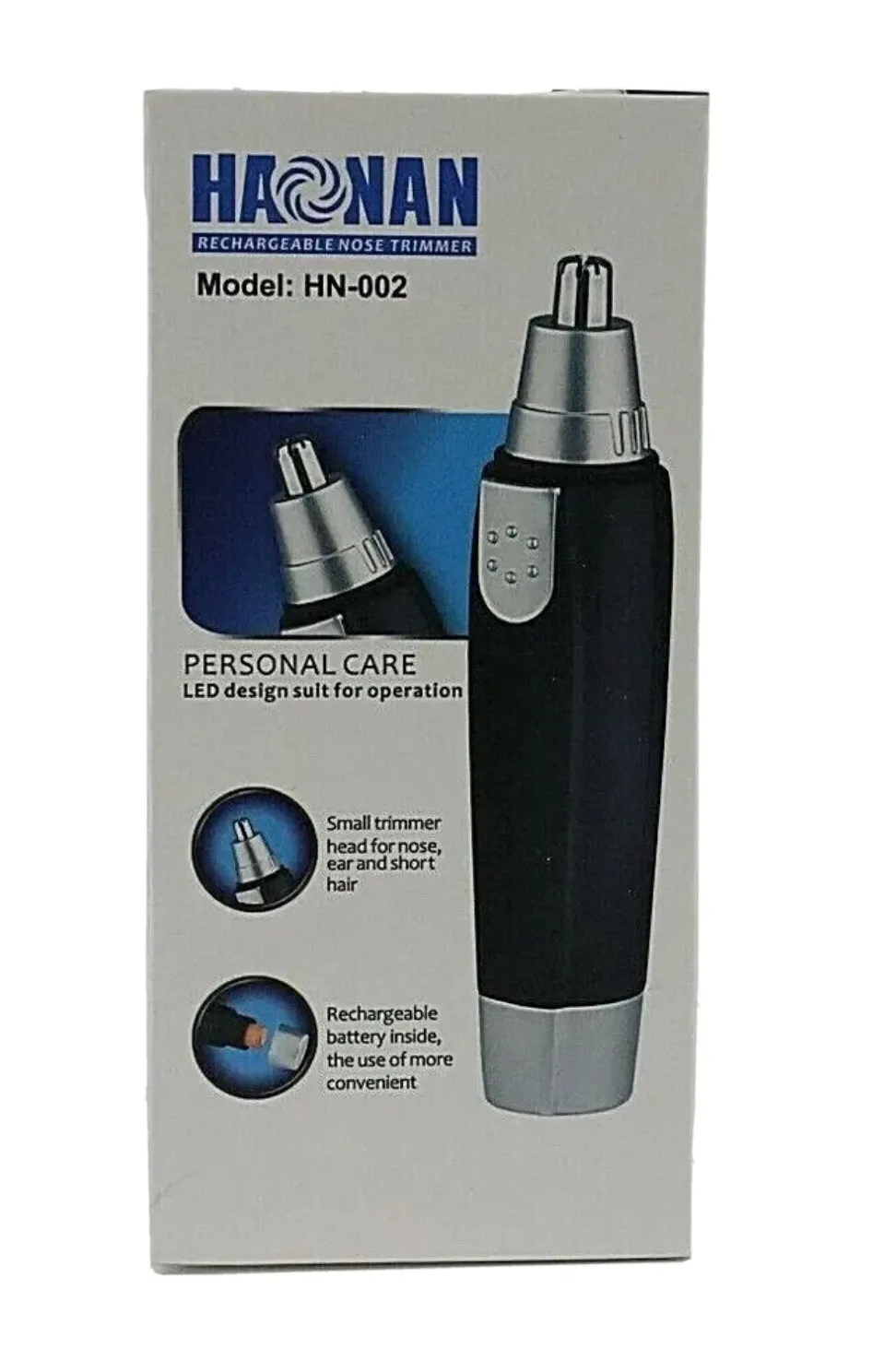 Hanan – Ear & Nose Hair Trimmer – Black/Silver Hanan – Ear & Nose Hair Trimmer – Black/Silver