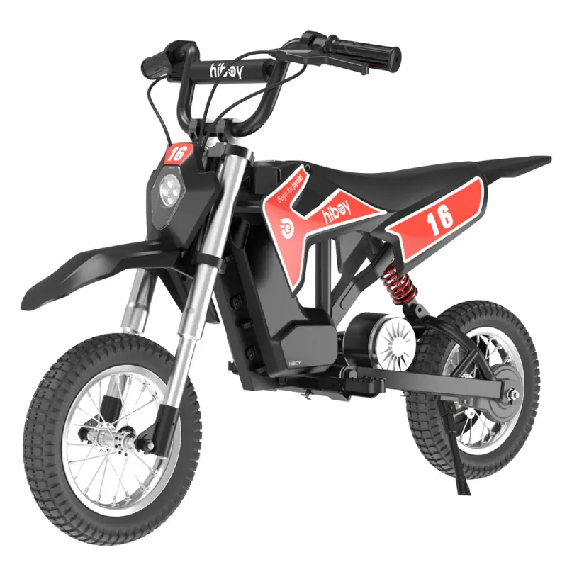 HIBOY – Electric Dirt Bike for Kids Ages 3–13 – 300W – Red HIBOY – Electric Dirt Bike for Kids Ages 3–13 – 300W – Red