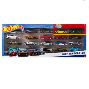 HOT WHEELS – Toy Cars 20-Pack Die-Cast 1:64 Scale – Assorted Colors