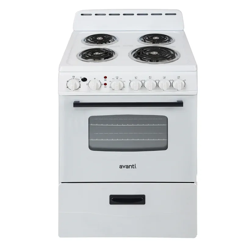 AVANTI – 24" Electric Range – White