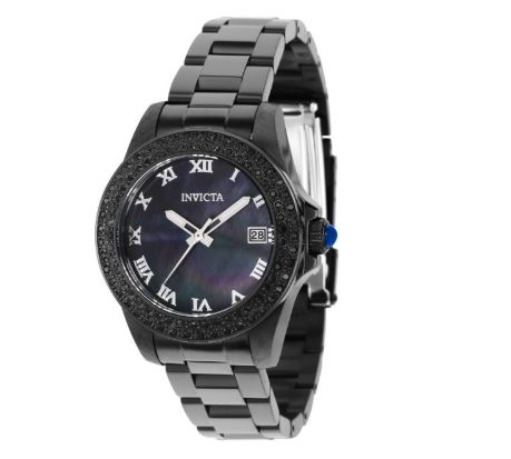 INVICTA – Angel Women's Watch with Mother of Pearl Dial – Black