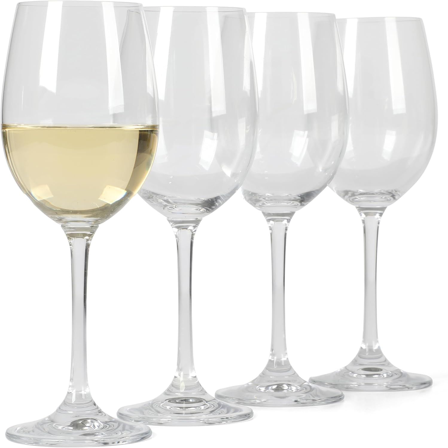 MARTHA STEWART - Vivica 15 oz Stemmed White Wine Glass Set, 4-Pack