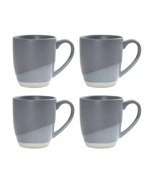 MIKASA – Brandi Gray 16-Piece Dinnerware Set – Service for 4