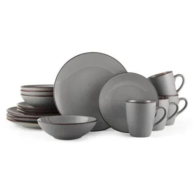 PFALTZGRAFF – Hayley Gray 16-Piece Dinnerware Set – Gray