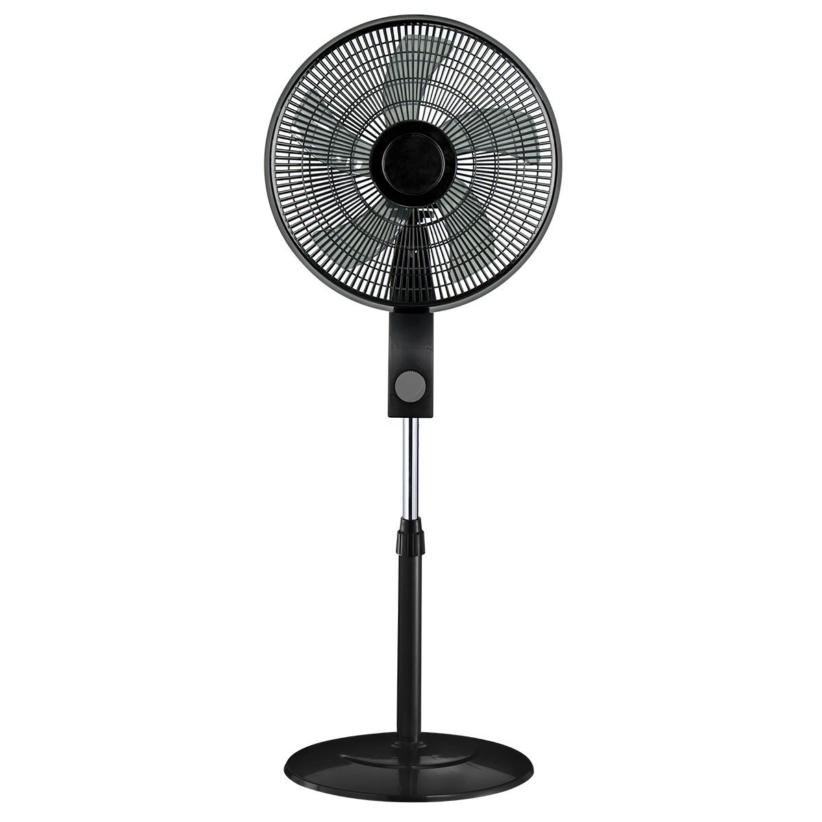 PREMIUM – 16" 3-Speed Oscillating Stand Fan – Black