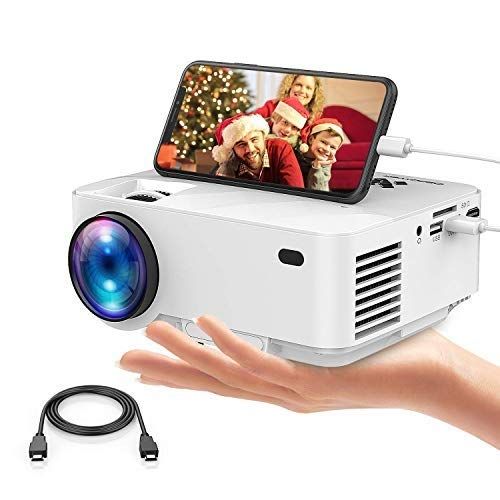 MINI PROJECTOR – Upgraded 3500 Lux 1080P – White