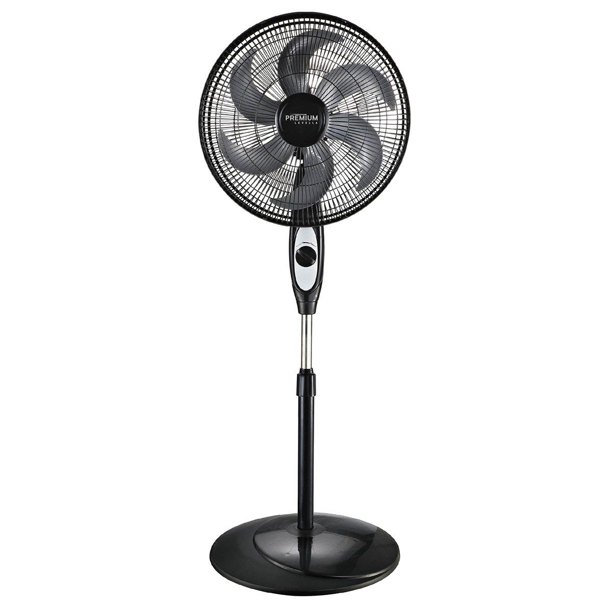 PREMIUM – Stand Fan 18" 3-Speed High Velocity, Adjustable Tilt – Black