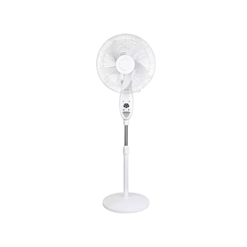 QUANTECK – 18 QUANTECK – 18" Rechargeable Solar Fan w/ 18V10W Solar Panel - White