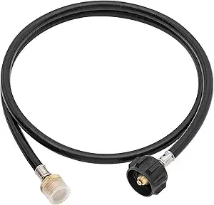 ROYAL GOURMET – 5 ft. Propane Hose Adaptor, 1 lb. Portable Appliance to 20 lbs. LP Tank Converter with Type 1 Connectio