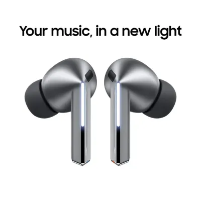 SAMSUNG – Galaxy Buds3 Pro True Wireless Bluetooth Earbuds with Adaptive Noise Cancelling – Gray