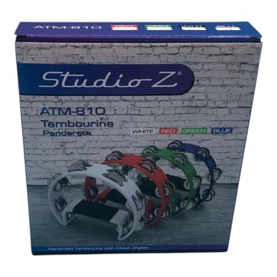 ZEBRA – Hand-Held Tambourine with Metal Jingles 10"