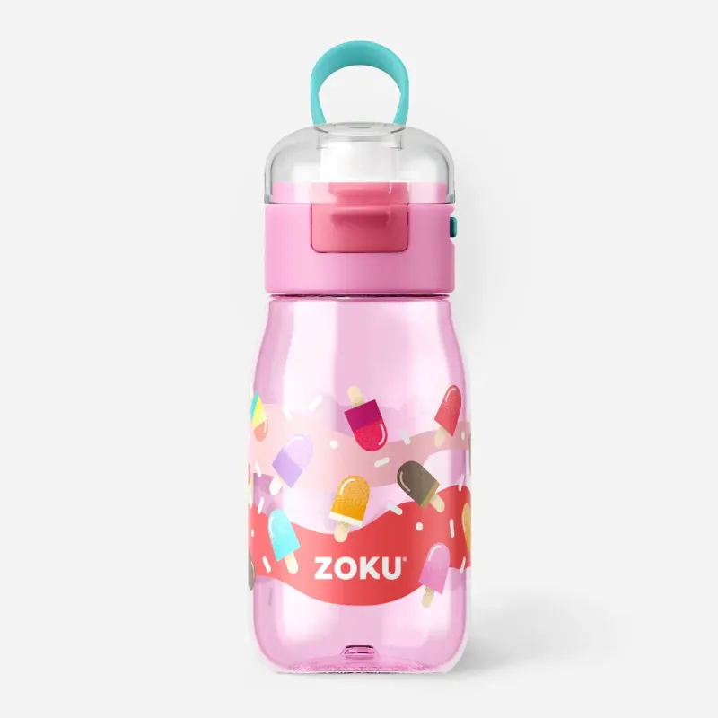 ZOKU – Kids Flip Gulp Bottle – Pink Pops