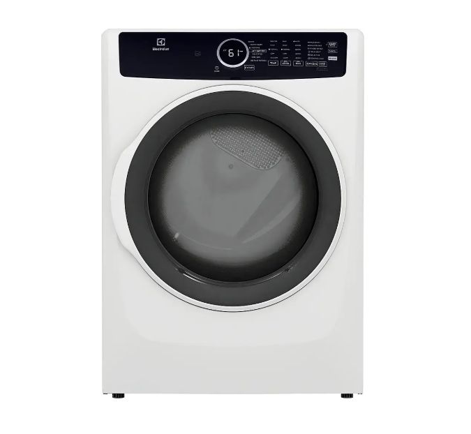 Electrolux 8 cu. ft. Electric Dryer Vented Front Load Perfect Steam Dryer with Instant Refresh in White ELFE7437AW Electrolux 8 cu. ft. Electric Dryer Vented Front Load Perfect Steam Dryer with Instant Refresh in White ELFE7437AW