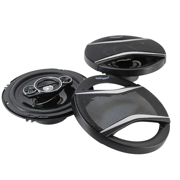 ADRIFT – 6.5" 4-Way Flush-Mount Car Speakers – Black