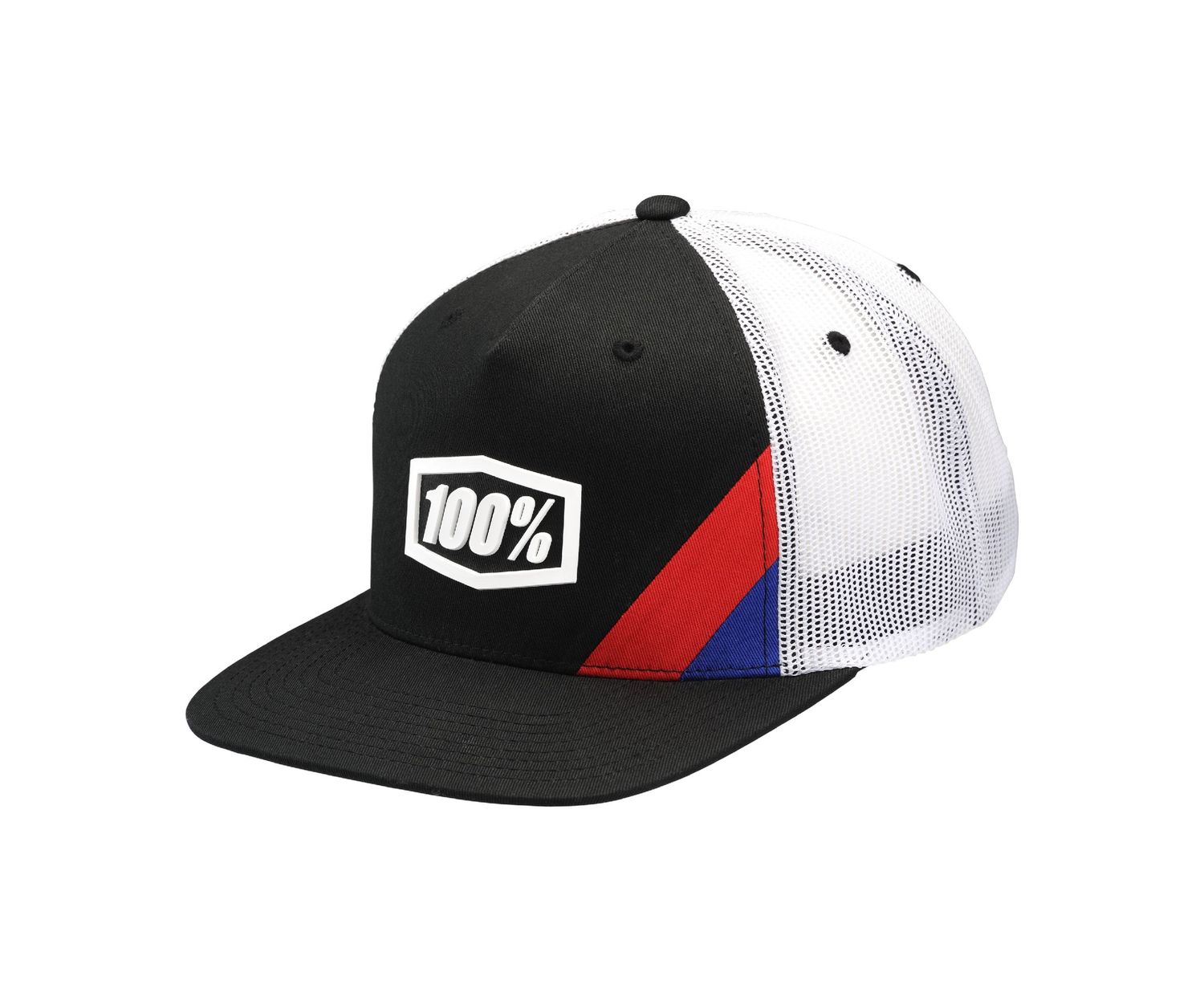 100% Hat Cornerstone Trucker Black
