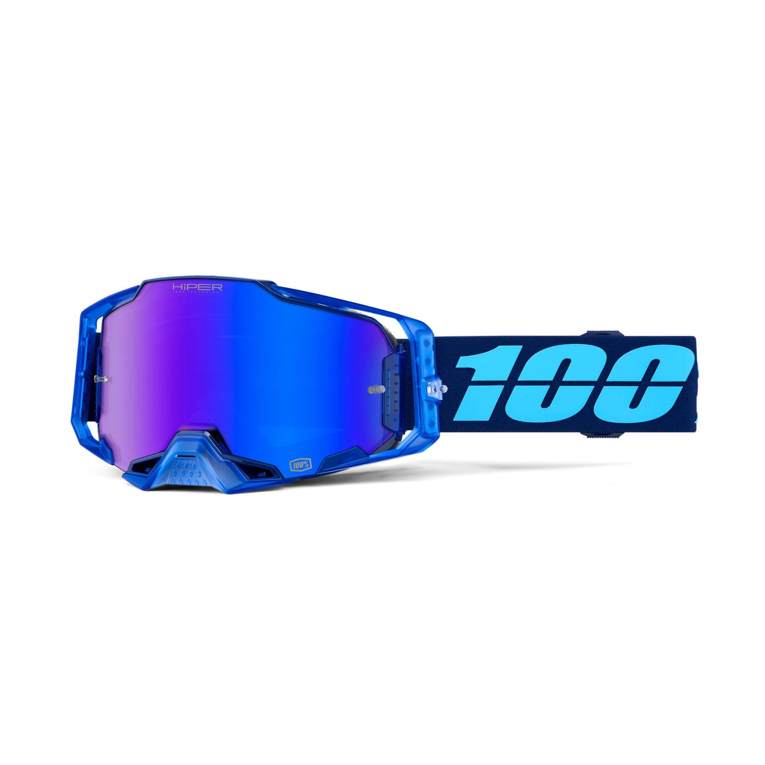 100% Goggle Armega HiPer Coupe - Mirror Blue Lens