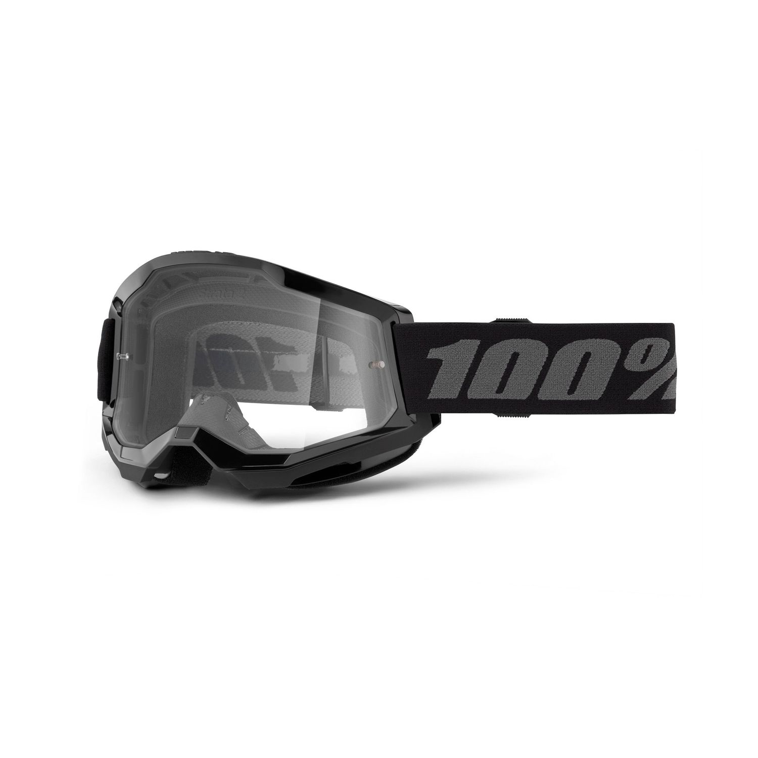 100% Goggle Strata 2 Junior Black Clear Lens