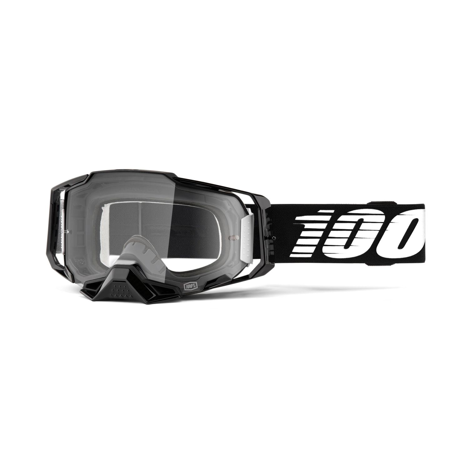 100% Goggle Armega Black - Clear Lens
