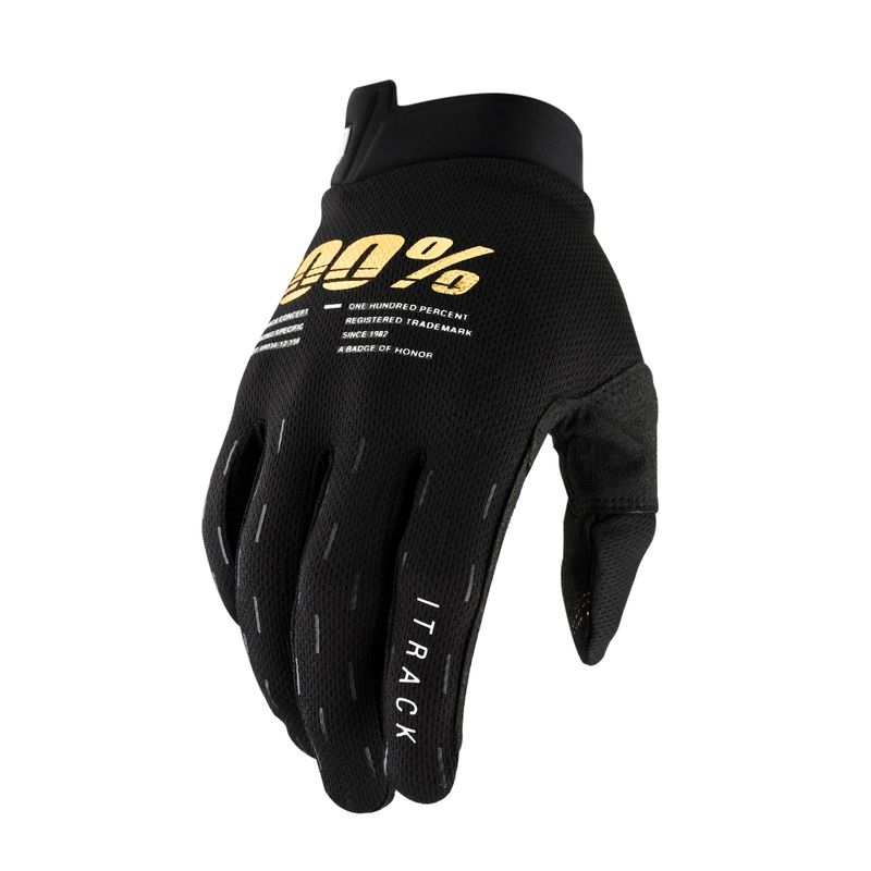 100% Gloves Itrack Youth Black Y-Lg