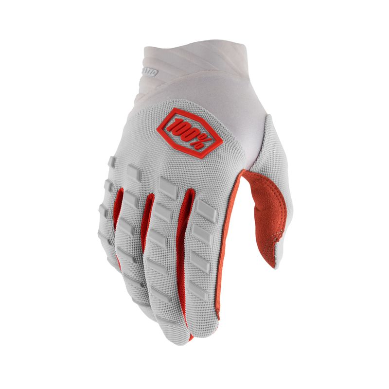 100% Gloves Airmatic Silver