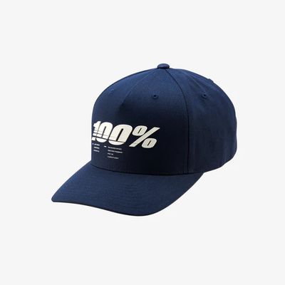 100% Hat Staunch X-Fit Snapback Navy