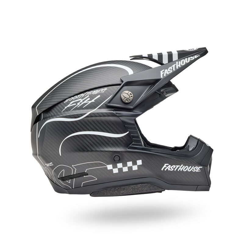 Bell Helmet Moto-10 Sphr Fasthouse Raven Mt Bk/Wh S