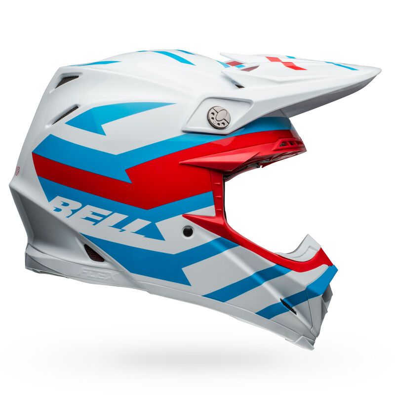 Bell Helmet Moto-9S Flex Banshee White/Red L