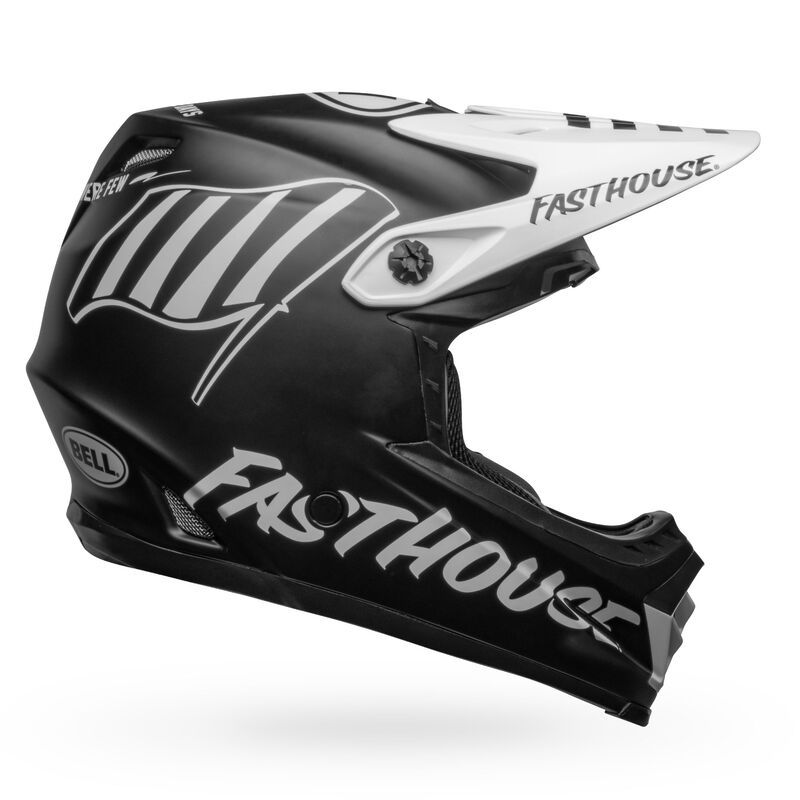 Bell Helmet Moto-9 Youth Mips Fasthouse Flying Colours Matte Bk/Wh Y S/M