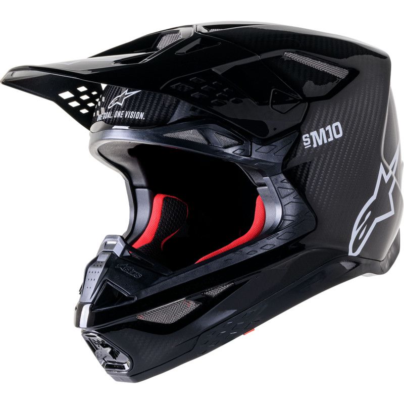 Alpinestars Helmet Supertech S-M10 Solid Black/Carbon S