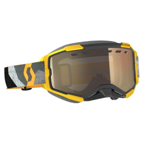 Scott Goggle Snow Fury Camo Grey/Yellow LS Bronze Lens