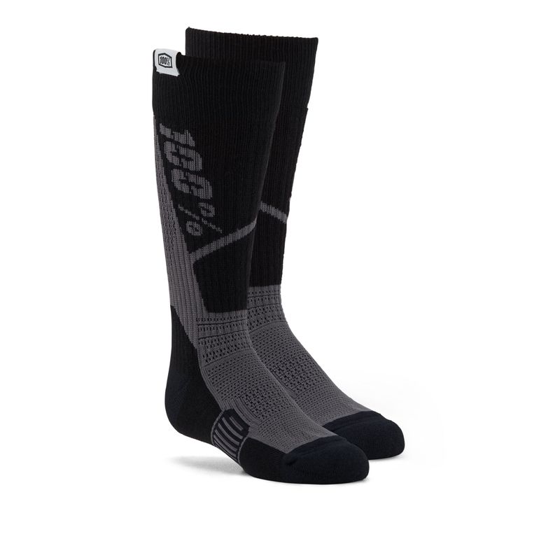 100% Socks Torque Youth Thick Comfort MX Black - L/XL