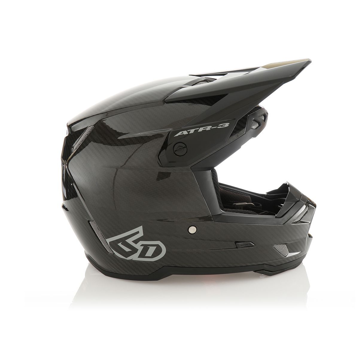 6D Helmet ATR-3 Solid Gloss Black XL
