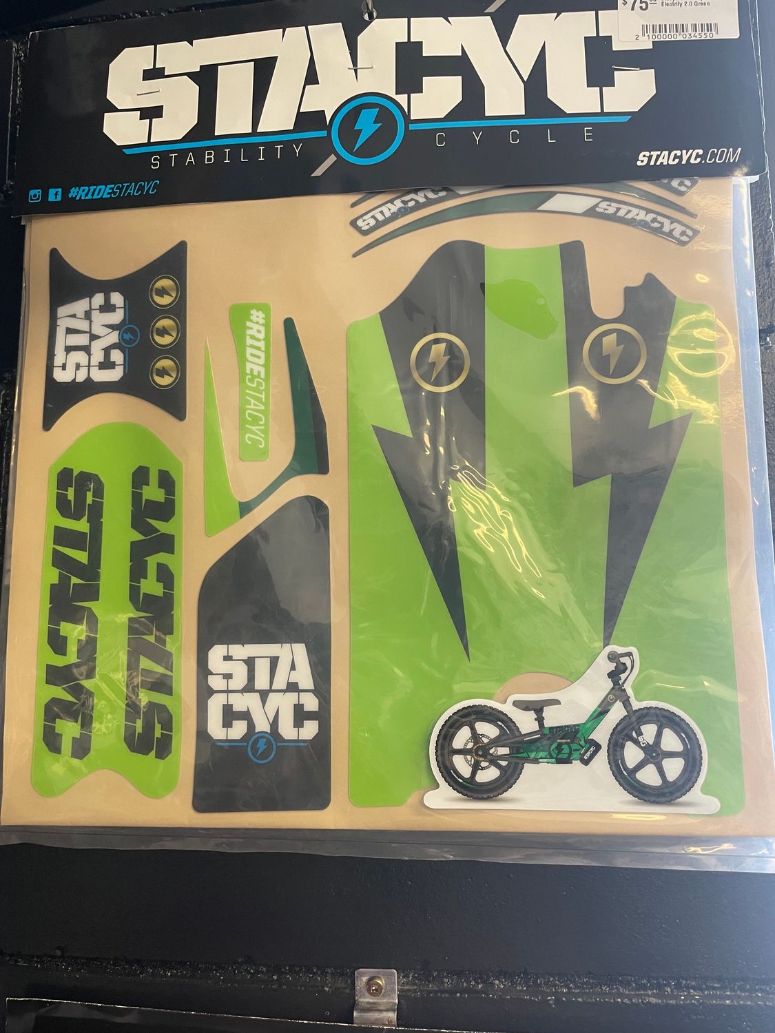 Stacyc 16&quot; Graphic Kit - Electrify 2.0 Green